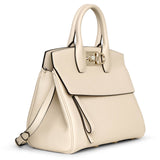 The Studio Small off white leather bag