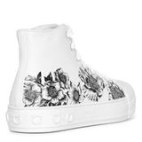 Nirvana floral leather sneakers