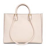 Gancio tote bone leather bag