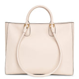 Gancio tote bone leather bag