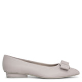 Viva grey leather flats