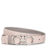 Rhinoceros grey 25 leather silver buckle belt