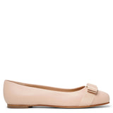 Varina nude leather ballerinas