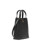 Travel mini black tote bag