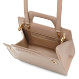 Wanda mini beige leather bag