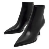 Joelle 70 black leather boots