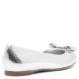 Varina silver ballerinas