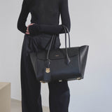 Classic black tote bag
