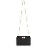 Diana black mini clutch