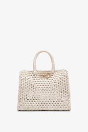 The studio raffia small bag