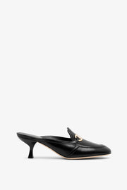 Elodye black leather mules