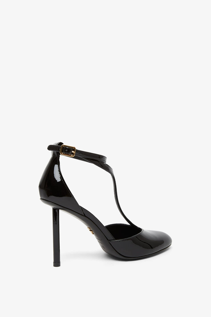 Lysandra 95 black patent pumps