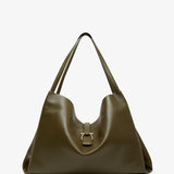 Large green tote bag