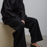 Zea black leather ballerinas
