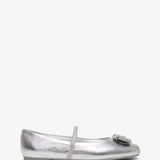 Zina silver ballerinas