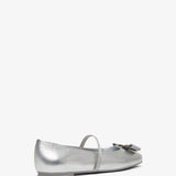 Zina silver ballerinas