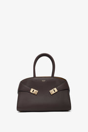 Hug S brown bicolor top handle bag