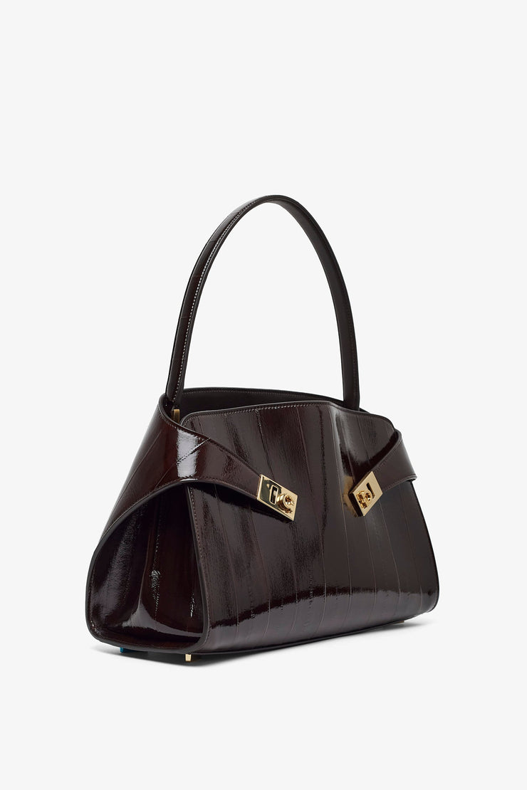 Hug M brown eel shoulder bag