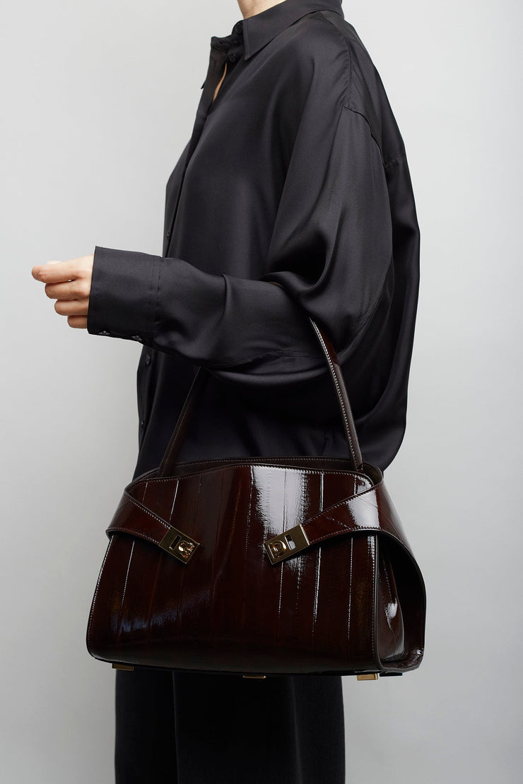 Hug M brown eel shoulder bag