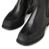 Garden rubber-trimmed leather chelsea boots