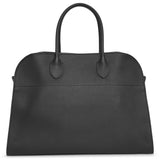 Soft margaux 15 black grained leather bag