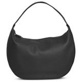 Allie matte grain black shoulder bag