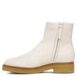Boris white leather boots