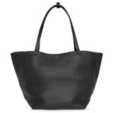 Park tote 3 lux black leather bag