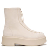 Zipped 1 beige nubuck ankle boots