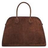 Soft Margaux 15 brown suede bag