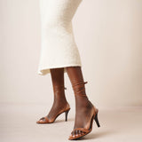 Maud brown leather sandals