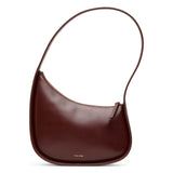 Half Moon bourbon leather shoulder bag