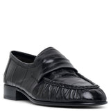 Soft black eel loafers