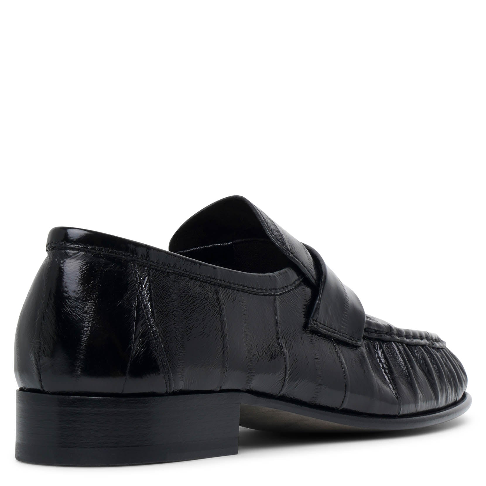 Shop The Row Soft Black Eel Loafers