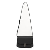 Sofia 8.75 crossbody black matte grain bag