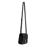 Sofia 8.75 crossbody black matte grain bag