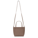 Park tote small taupe matte grain bag