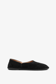 Canal slip-on black suede loafers