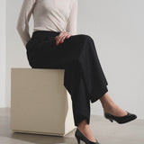 New almond black pumps