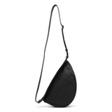 Slouchy banana small dark brown shoulder bag