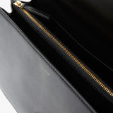 Sofia 10.00 black leather top handle bag