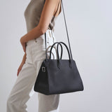 Soft Margaux 12 dark blue leather bag