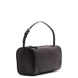90'S dark brown leather bag