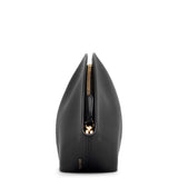 Mel black leather clutch