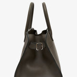 Soft Margaux 10 grey leather bag