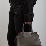Soft Margaux 10 grey leather bag