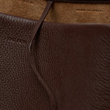 Medium N/S burgundy leather tote bag