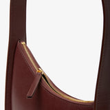 Half Moon burgundy leather bag