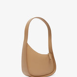 Half Moon beige leather bag