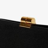 Amazon black shiny leather clutch